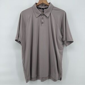 Leg3nd Inspire Golf Polo Mens XL Gray Performance‎ Stretch Athletic